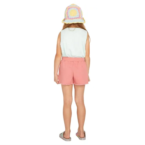 Vista 4 de Volcom Strutin Stone - Pantalón corto con cintura elástica para niña, Mapa