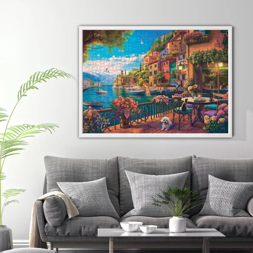 Vista 2 de Anatolian Puzzle - Cafe Como, Rompecabezas de 700 piezas, #2705
