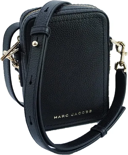 Vista 4 de Marc Jacobs H131L01RE21-001 - Bolso bandolera de piel del norte del sur negro con herrajes dorados para mujer, Negro