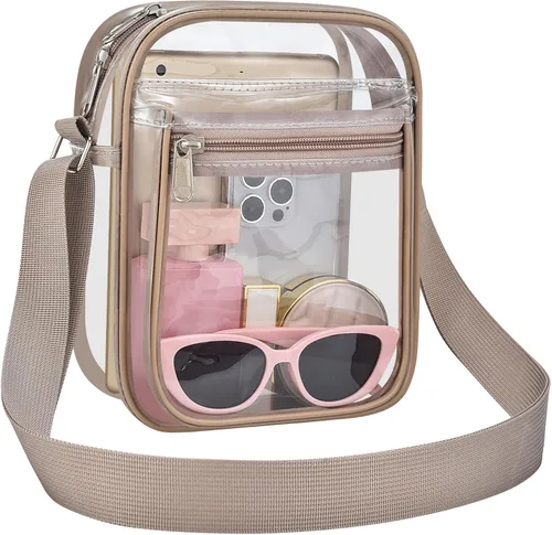 Vista 13 de USPECLARE Clear Bag for Stadium Events Clear Messenger Bag for Men and Women