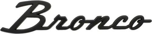 Vista 3 de Ford Bronco 2021-2024 Kit clásico de insignia de guardabarros negro mate M-1447-BSMB