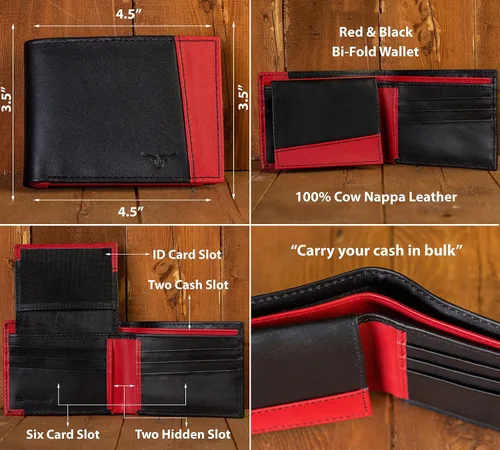 Vista 5 de Juego de cinturón y llavero para hombre, regalo del día del padre, regalo de cumpleaños para hombres, Rojo y negro), TOS-MB-1