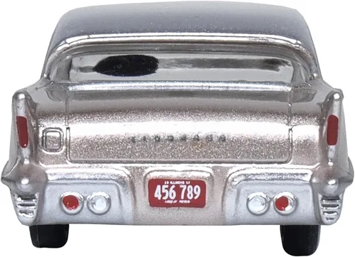 Vista 4 de 1957 Eldorado Brougham Sandalwood Beige Metálico con tapa plateada Escala 1/87 (HO) Modelo de automóvil fundido a presión por Oxford Diecast