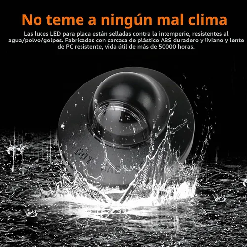 Vista 8 de Bestview Luces de matrícula, bombillas de lámpara LED para etiqueta de parachoques trasero con conjunto de cubierta de carcasa de enchufe