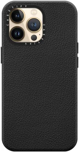 Vista 4 de CASETiFY - Funda para iPhone 13 Pro, compatible con MagSafe Texturizado Protección contra caídas de 4.9 pies Negro azabache