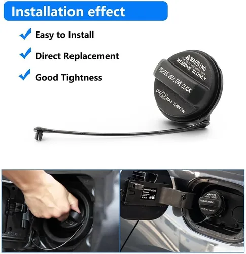 Vista 2 de Car Fuel Tank Caps for Hyundai Equus 2011-2016 31010-3L600 310103L600,Gas Petrol Filler Tank Cover ABS Petrol Cap Fuel Cap Replacement Tight Sealing