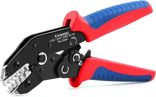 Vista 8 de Kit de herramienta de crimpado Knoweasy para conectores Deutsch DT: Crimpador de barril cerrado y barril abierto, herramienta de extracción