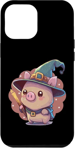 Vista 6 de Funda para iPhone 15 Cute Wizard Pig RPG Nerd Roleplaying Geek