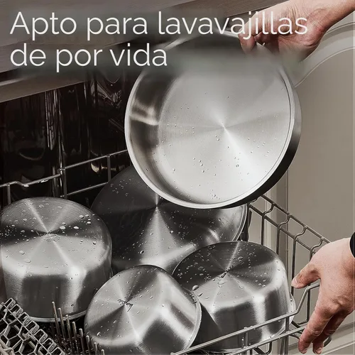 Vista 6 de CAROTE - Juego de ollas y sartenes, juego de utensilios de cocina de acero inoxidable, mango desmontable, 15 piezas de utensilios de cocina