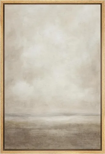 Vista 11 de SIGNWIN Lienzo enmarcado para pared, diseño de planta de bosque de montaña verde pastel, naturaleza, ilustraciones de área silvestre, arte moderno
