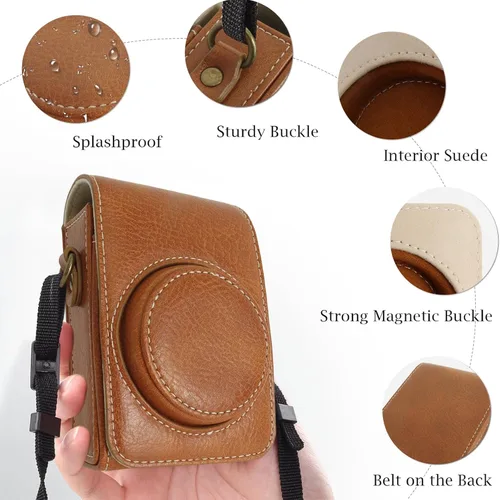 Vista 4 de Rieibi Funda para cámara Sony ZV1F/ZV1/Ricoh GR IV/IIIx/Ricoh III/Fujifilm X-Half/X-HF1/Panasonic LX9 LX10 LX15/Canon G7X III / G7X II / SX740 HS