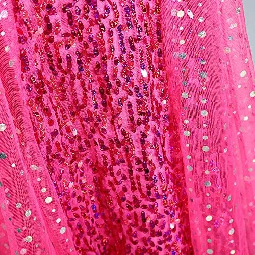 Vista 7 de Plustrong Vestido de princesa para niñas, fiesta de nieve, disfraz de Halloween, disfraz de cosplay