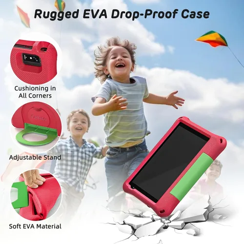 Vista 8 de Tableta para niños de 8 pulgadas, Android 15, Octa-Core 12 GB de RAM + 64 GB de ROM, tableta para niños pequeños con WiFi 6, control parental