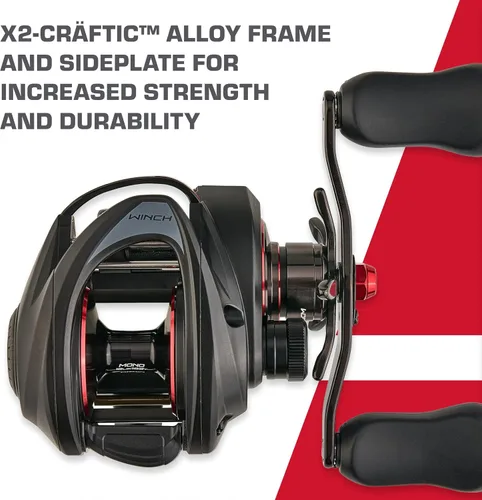 Vista 6 de Abu Garcia Revo Winch - Carrete de pesca de bajo perfil Baitcast