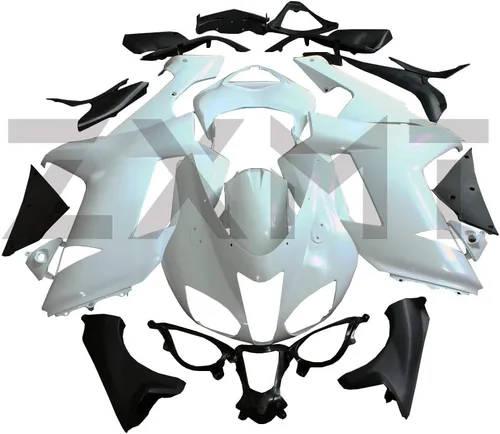 Vista 3 de Kit de carenado de motocicleta sin pintar Fairngs para Kawasaki ZX6R 636 2003 2004 (10 piezas)