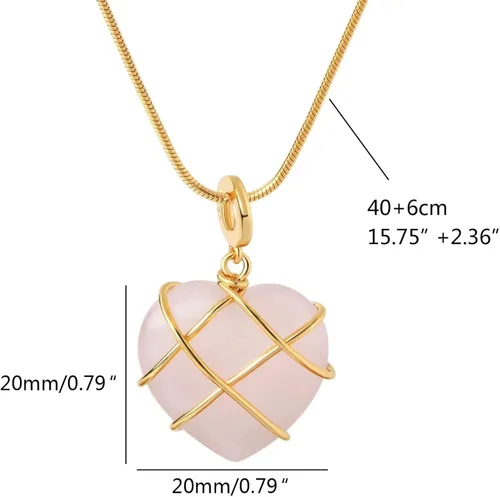 Vista 7 de MGBISYI Collar de castillo de diamantes de moda, collar de corazón de piedra de nacimiento para mujeres y niñas (2 piezas), Cadena de cristal