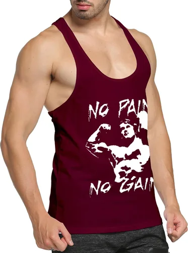 Vista 2 de GYMLEADER Camiseta sin mangas para hombre, camiseta de entrenamiento para gimnasio, muscular, espalda en Y, para fisicoculturismo