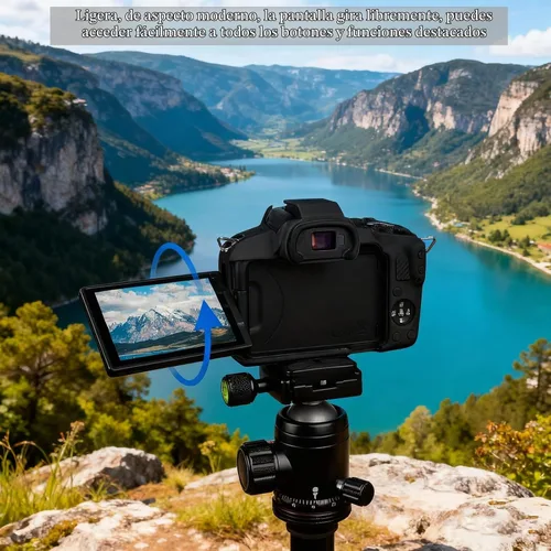 Vista 6 de Funda para cámara Canon EOS R50, funda protectora de silicona suave, antiarañazos, funda ajustada delgada con accesorios de protector de pantalla