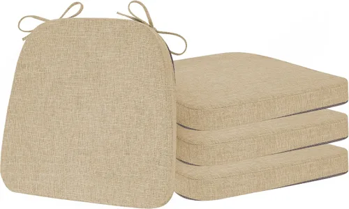 Vista 14 de ELFJOY - Cojines antideslizantes para sillas de comedor, color gris oscuro