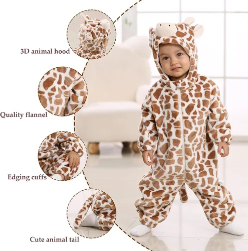 Vista 2 de TONWHAR - Disfraz de Halloween para niños, para cosplay de animales, para la nieve