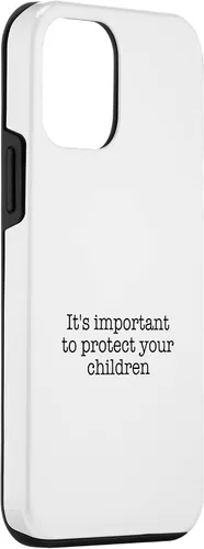 Vista 3 de iPhone 12 mini It's important to protect your children Case