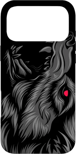 Vista 22 de Viking Fenrir Wolf Howls to The Gods - Norse Mythology Case for iPhone 17