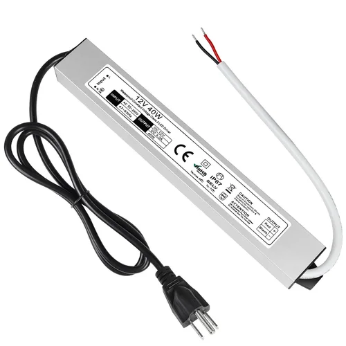 Vista 19 de LightingWill transformador impulsor LED 30 vatios, impermeable IP67, fuente de alimentación, 90-265V CA a 12V CC de baja tensión, adaptador