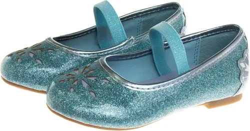 Vista 4 de Disney Frozen Elsa Minnie Mouse - Zapatos planos Mary Jane para niñas disfraz de princesa de personaje de gelatina para niños ballet bailarina