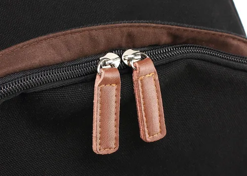 Vista 7 de kayond Bolsa de lona ligera para portátil de estilo casual, mochilas de viaje duraderas, mochila para hombres y mujeres, mochila de moda para Negro
