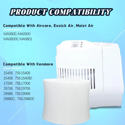 Vista 3 de MAF2 Filtro humidificador de repuesto para AIRCARE Essick Air Moist Air MA0800 MA0600 MA08000 MA0601 para Kenmore 15408 15508 154080 17006 29706