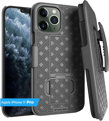 Vista 8 de Funda diseñada para Apple iPhone 11 con funda de clip para cinturón