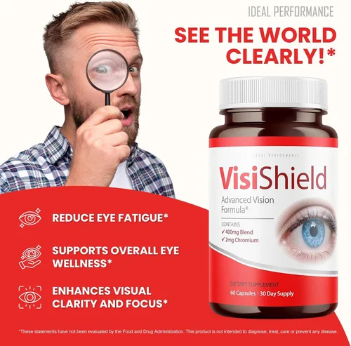 Vista 3 de Visishield Advanced Vision Formula for Eyes Suplemento Vitaminas (5 unidades)