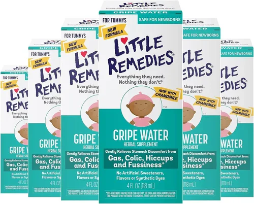 Vista 9 de Suplemento de hierbas Little Remedies con jengibre y hinojo, alivio suave para la incomodidad en el estómago por cólicos y hipo, sin gluten y sin