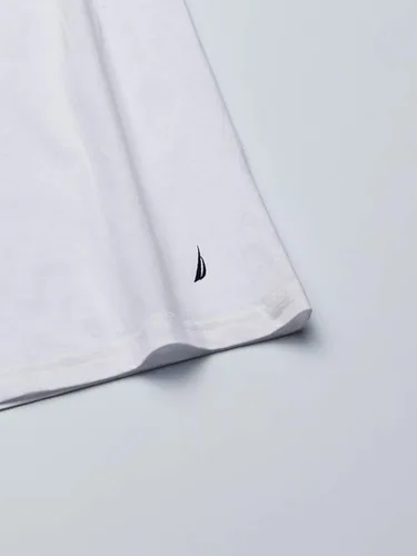 Vista 2 de Nautica Camiseta de algodón con cuello en V para hombre, paquete múltiple