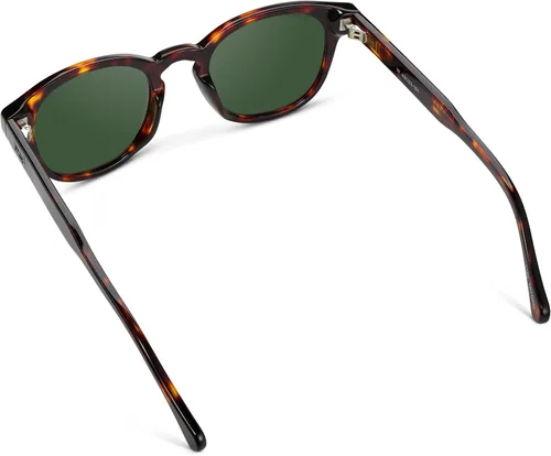 Vista 8 de WMP Eyewear - Lentes de sol polarizados ovalados retro redondos para hombre, marco de acetato ligero, protección UV, diseño de núcleo de metal