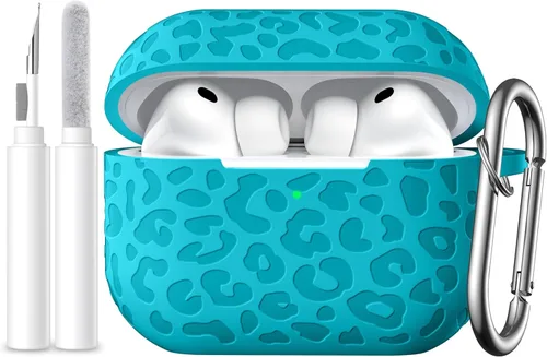 Vista 20 de Funda compatible con AirPods Pro 3 (2025), silicona suave compatible con Apple AirPods Pro 3 para mujeres, bonita funda Air Podspro3 con llavero