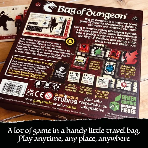 Vista 11 de Bag of Dungeon–Juego de Mesa de Aventura Fantástica para Familias y Fanáticos de RPG 1–4 Jugadores, Edades 7+ Explorador de Mazmorras Clásico