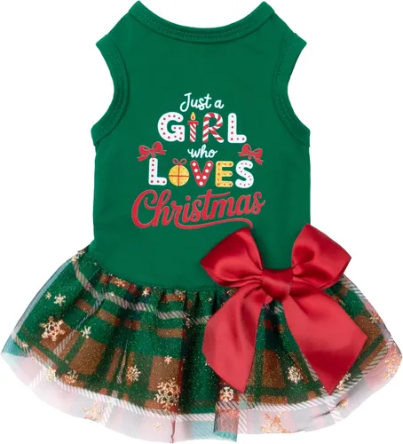 Vista 11 de Fitwarm All American Girl Vestido para Perros - Vestido Patriótico de Tul para Perros Pequeños, Azul Real, Rojo, Blanco, XXS