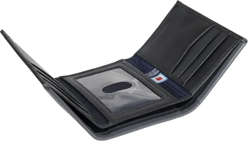 Vista 3 de Nautica Men's Trifold Wallet RFID Blocking Protection ID Window Card Slots Genuine Leather Durable