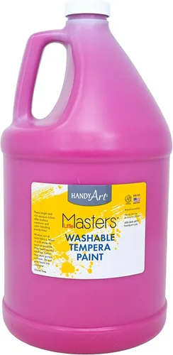 Vista 12 de Handy Art Little Masters - Pintura lavable, 16 onzas, color negro Bright & Mixable, High Opacity, Washable Colors for Classroom, Students, Kids