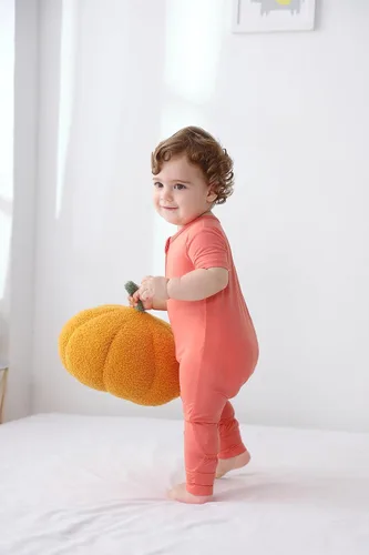 Vista 6 de GUISBY Rayón hecho de pijama de bambú para bebé, mameluco de verano de manga corta sin pies, con cremallera de 2 vías