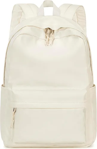 Vista 8 de BLUBOON Mochila escolar de lona, mochila escolar para adolescentes y niñas, escuela secundaria (Water Bule 3 en 1)