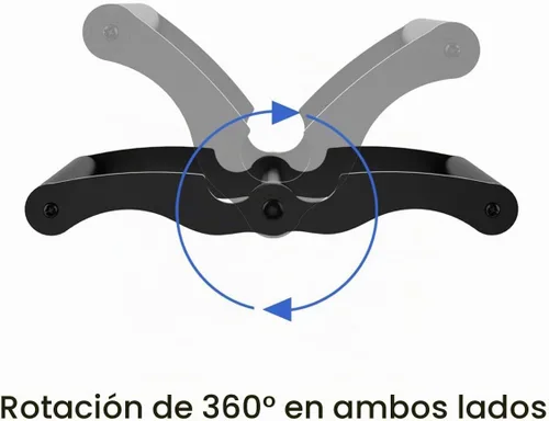 Vista 5 de AimiDream Accesorio de mango de mina terrestre en V para barra de barra, mango de mina terrestre de agarre múltiple sólido con mango de goma
