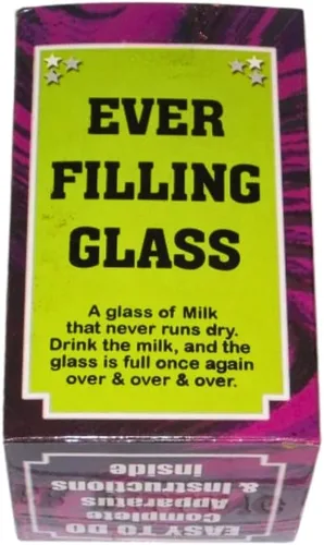 Vista 7 de MilesMagic Magician's Ever Filling Glass Gimmick Cualquier forma de líquido que se bloquea a sí mismo Efecto de leche Truco de magia real