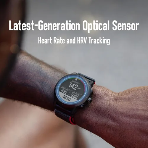 Vista 5 de Reloj GPS COROS APEX 2 Serie para Exteriores, 1.2" Zafiro Titanio, Navegación en la muñeca, Mapas sin conexión, Monitor de frecuencia cardíaca, Gris