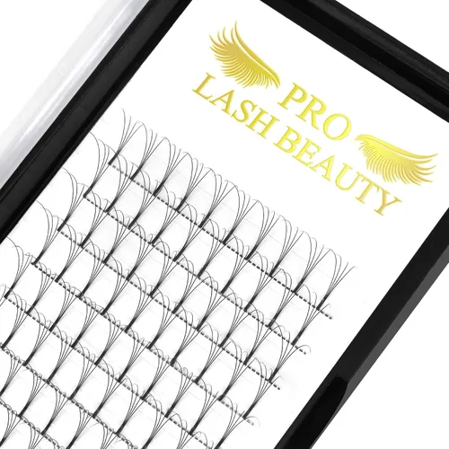 Vista 10 de 280 piezas de pestañas en grupo, mixtas 30D+40D, 14 filas de pestañas que se ven como extensiones, para ponértelas tú misma en casa (30+40-C-10 mm)