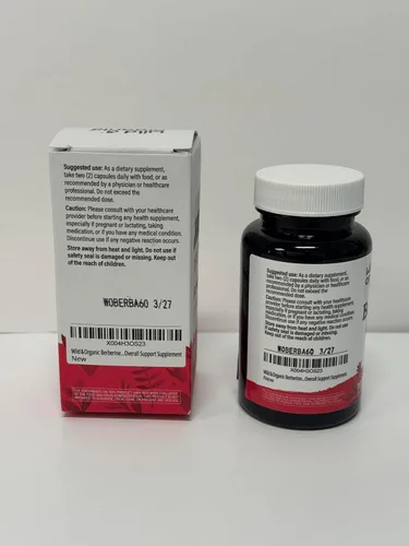Vista 4 de Wild & Organic Berberina Suplemento Cápsulas 1000 mg