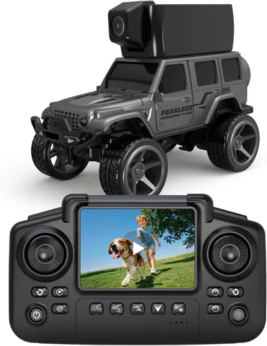 Vista 11 de 1/64 FPV Mini RC Car Truck Camera Toys with LCD Screen for Kids Adults Gift Dark Gray