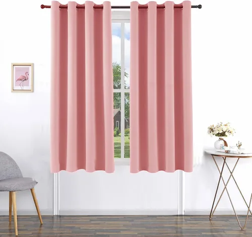 Vista 76 de Pickluc - Paneles de cortinas opacas con ojales, cortinas para bloquear la luz para el dormitorio, aisladas térmicamente, reducción de ruido