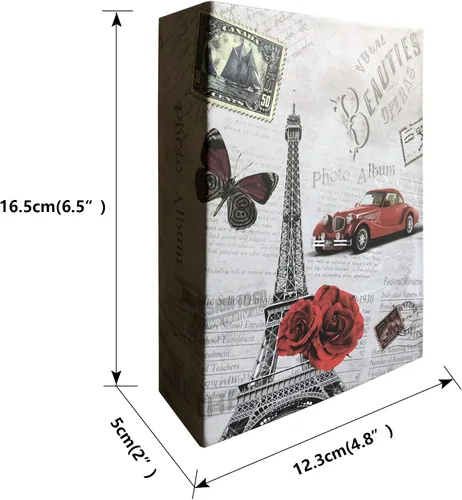 Vista 2 de Álbum de fotos con capacidad para 100 bolsillos, 4 x 6 pulgadas, álbum de fotos para niños, álbum de fotos para niños (London Big Ben)
